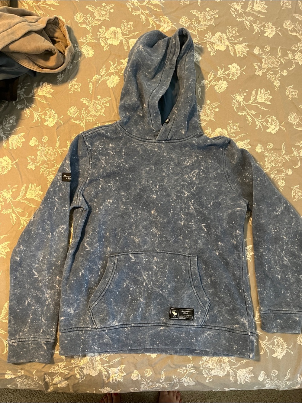 abercrombie kids Blue Speckled Hoodie